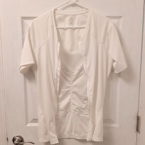 White Short Sleeve Compression Shirt